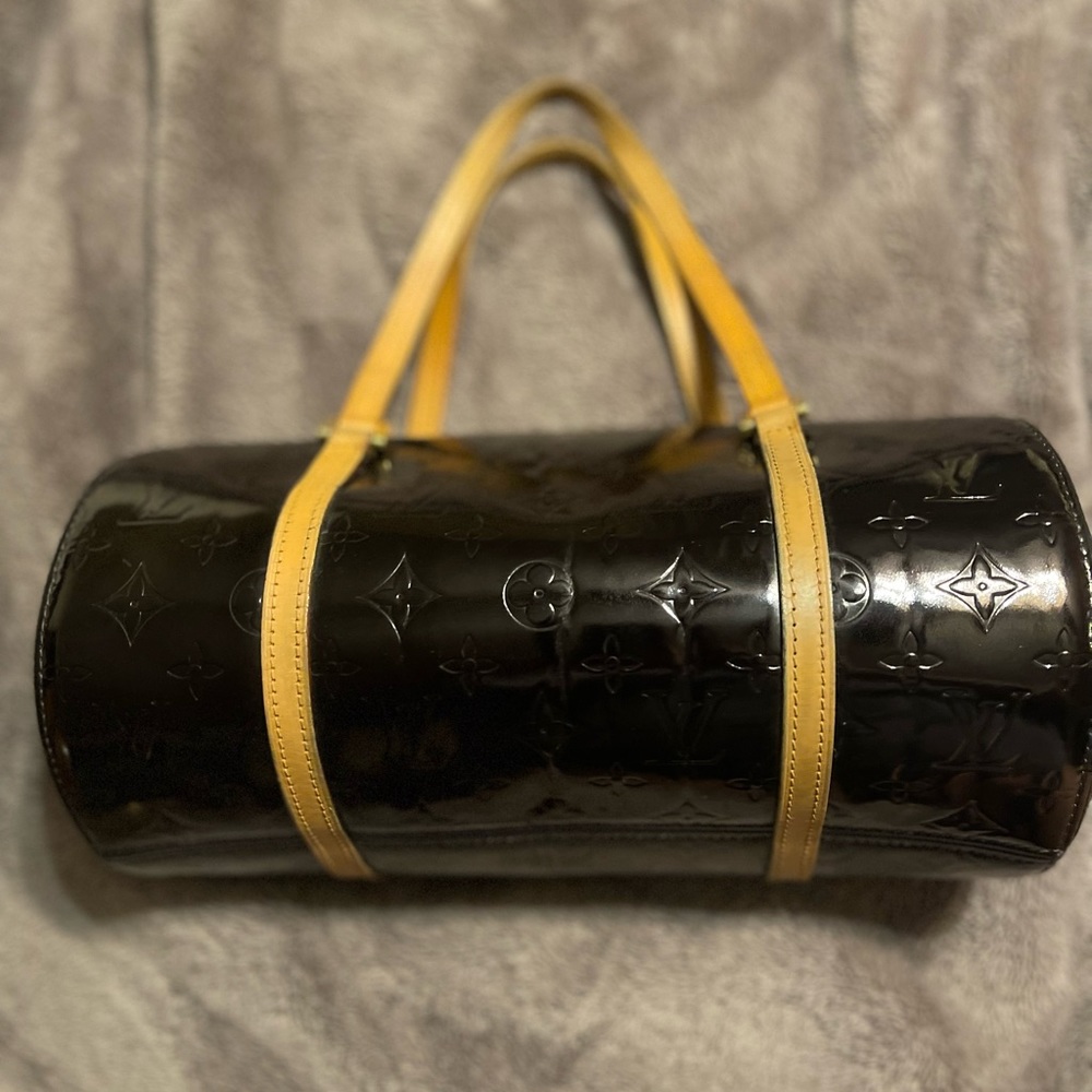 Louis Vuitton Vernis Bedford custom dyed black